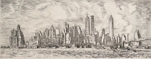 New York Skyline (sasowsky 167) by Reginald Marsh