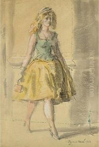 Girl Walking by Reginald Marsh