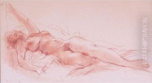 Nude Sketch No. 2; Nude Sketch No. 8 by Reginald Marsh