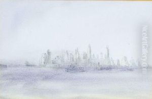 New York City Harbor by Reginald Marsh