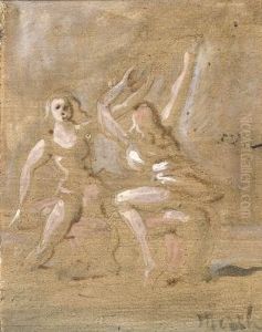 Two Women Dancing by Reginald Marsh