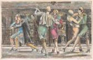 Chop Suey Dancers #2 (sasowsky 79) by Reginald Marsh