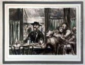 Cafe Du Dome (sasowsky 2) by Reginald Marsh