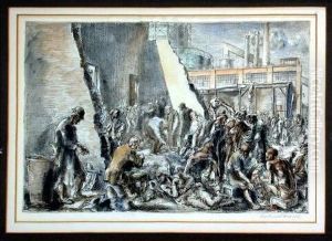 East Tenth Street Jungle by Reginald Marsh