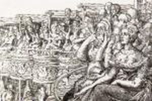 Burlesk Runway; And Grand Tier At The Met by Reginald Marsh