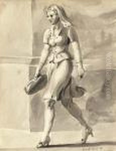 Woman Walking - view 1