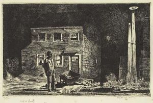 Bar Buey (negro Huts) by Reginald Marsh