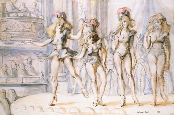 Burlesque With Four Figures - view 1
