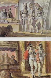 The Burlesque Show: A Double-sided Watercolor by Reginald Marsh