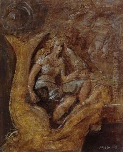 Woman On A Carousel by Reginald Marsh