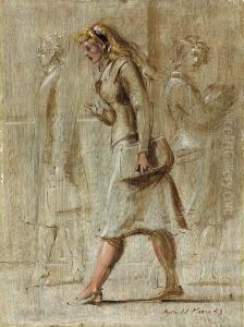 Women On The Street by Reginald Marsh