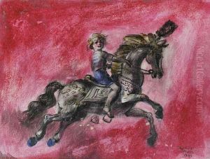 Child On Carousel Horse by Reginald Marsh