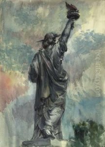Statue Of Liberty by Reginald Marsh