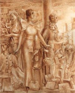 Window Shopping, New York by Reginald Marsh