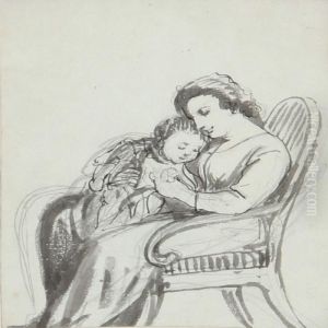 Mother And Child by Wilhelm Marstrand