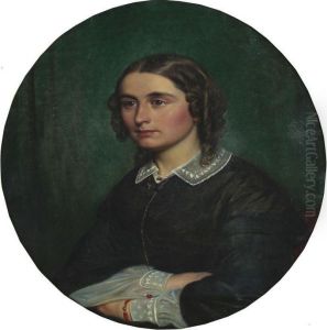 Oval Portrait Of Mrs