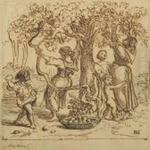 Scenery From An Italian Orchard - view 1