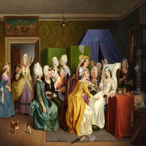 Scene From The Comedy "barselstuen"