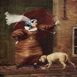 A Lady Is Stuck In A Doorway