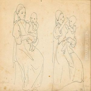 Four Person Scenes, Hence Two On One Sheet And Four In One Frame