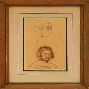 Sketch Of Twowomen by Wilhelm Marstrand