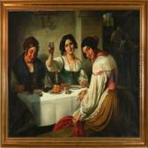 Rom An Italian Osteria by Wilhelm Marstrand