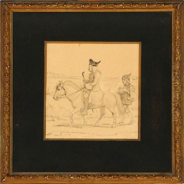 Noble Man On Horseback - view 1