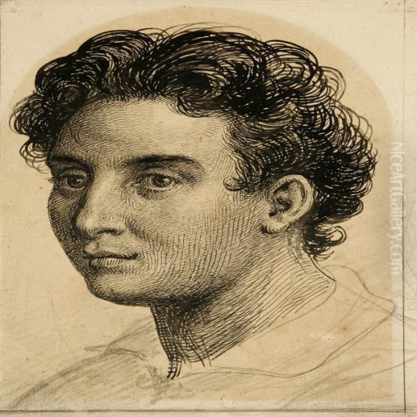 A Young Man With Curly Hair - view 1