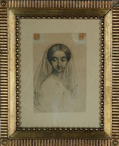 Two Portraits Of An Italian Woman - "rosa" by Wilhelm Marstrand