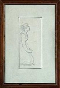 A Study Of A Young Woman by Wilhelm Marstrand