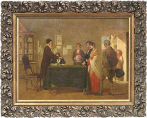 A Southern Couple At The Marriage Ceremony by Wilhelm Marstrand