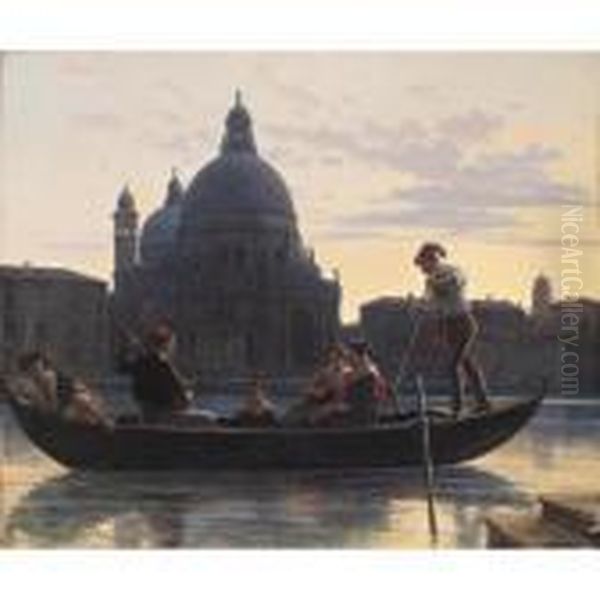 Gondoler I Venedig (the Gondola Party, Venice) - view 1