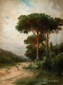 Arboleda Y Margen De Un Rio by Ramon Marti Y Alsina
