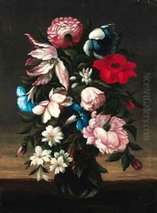 Flowers in an urn by Bartolome Perez