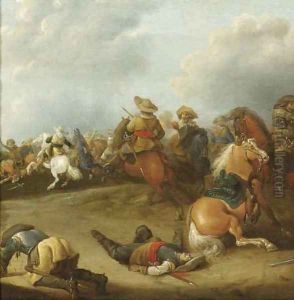 A cavalry battle a fragment