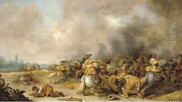 A cavalry engagement - view 1