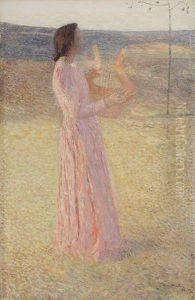 Femme A La Lyre