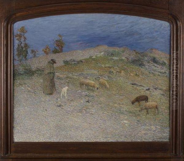 Berger Et Ses Moutons Dans Les Causses - view 1