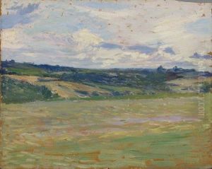 Paysage Aux Collines Et Ciel Nuageux