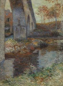 Le Pont Sur La Riviere by Henri Martin