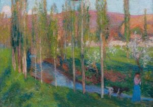 La Vallee Du Vert by Henri Martin