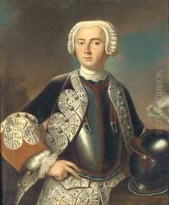 Portrait of Friedrich, Margrave von Brandenburg-Bayreuth (1711-1763), half-length, wearing a grey coat with white facings