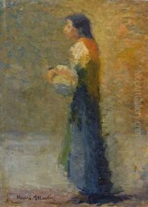 Etude Pour La Femme Au Gilet Rouge