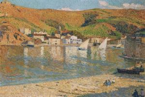 Les Collines Dominant Le Port De Collioure by Henri Martin