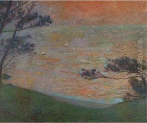 Coucher De Soleil Au Bord De La Mer