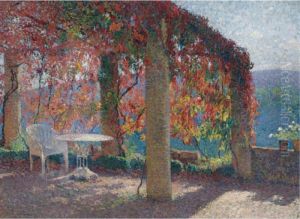 La Pergola A L'angle Sud-ouest De Marquayrol A L'automne