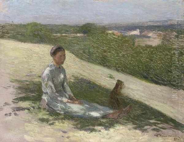 La Jeune Paysanne Et Son Chien - view 1