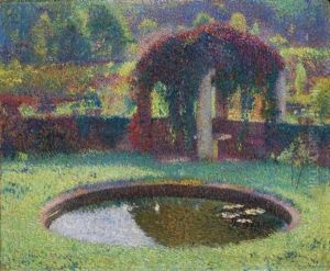 Bassin Et Pergola Au Sud-ouest Du Parc De Marquayrol