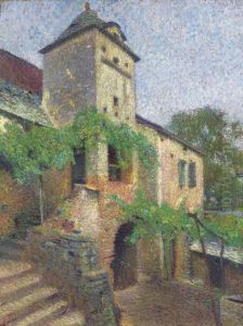 Vue D'une Ferme Avec Un Pigeonnier