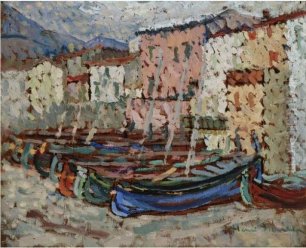 Les Barques Sur La Greve A Collioure - view 1